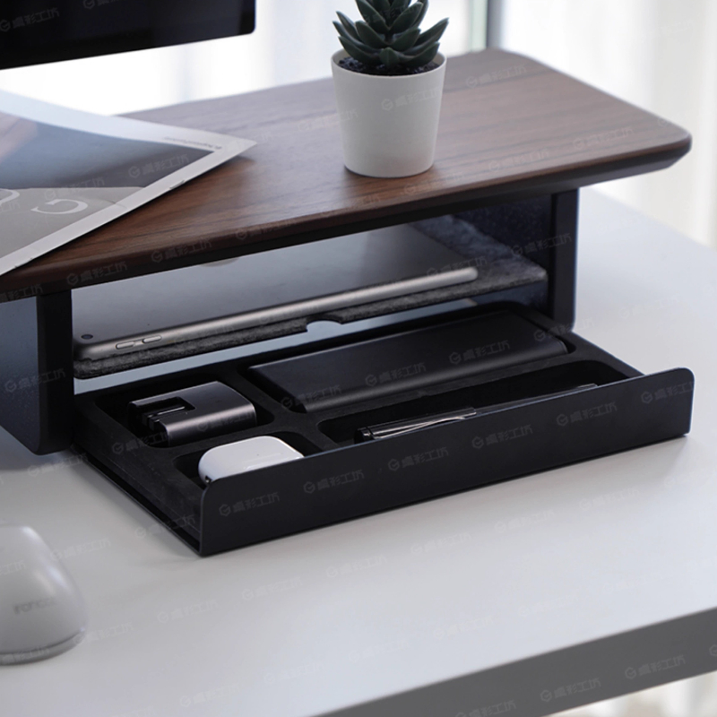 Setup Desk Monitor - حامل شاشة، أدراج تخزين، منظم مكتب