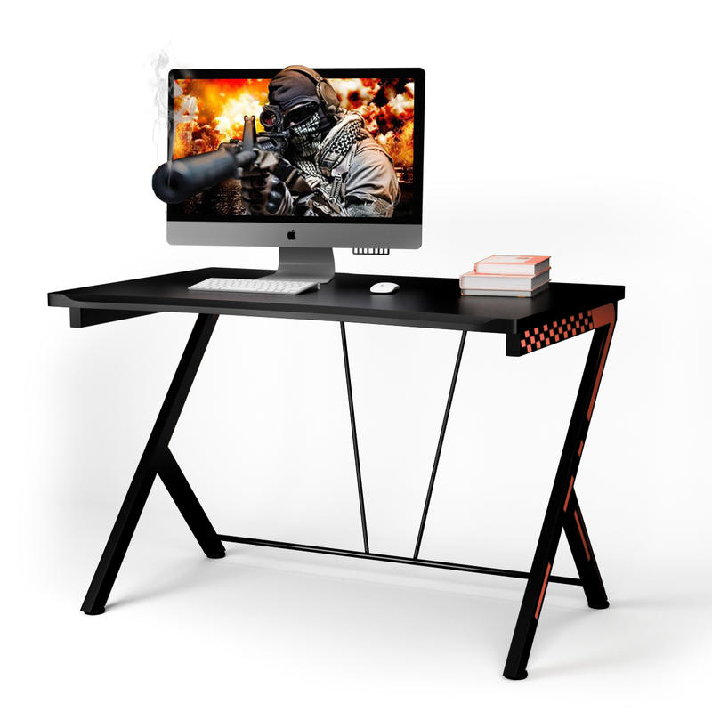 Desk Setup L Shaped - مكتب كمبيوتر حديث مريح، سطح من