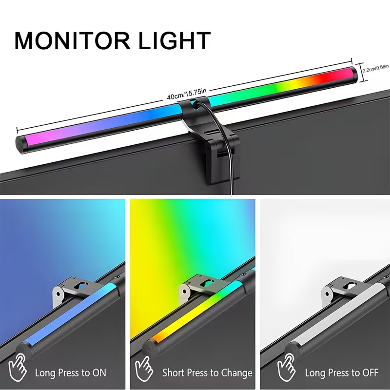 شريط إضاءة للشاشة RGB، شريط إض - مراجعة Setup Desk Monitor وسعره