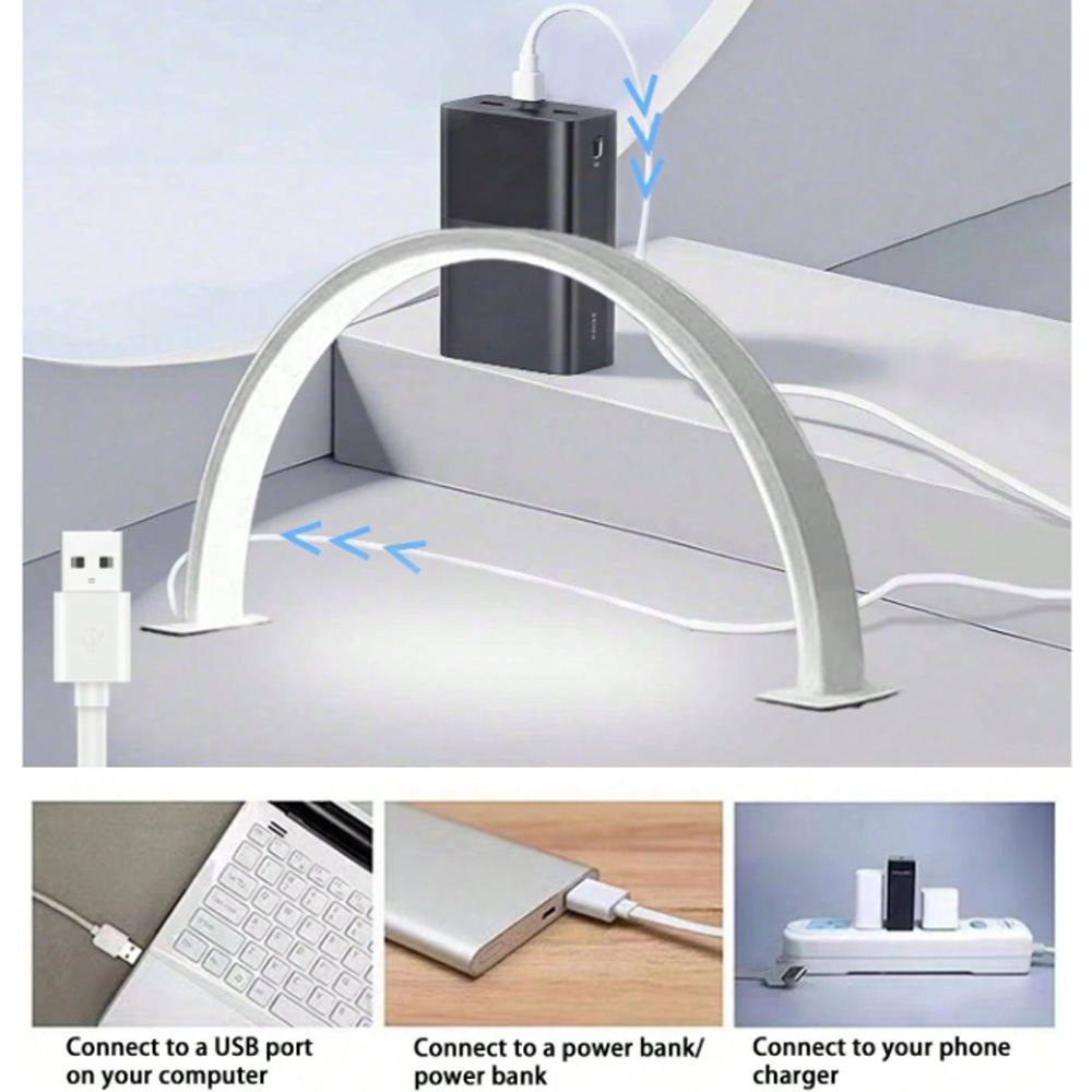 مصباح أظافر 40/66 سم، إضاءة LE - مراجعة Desk Setup Lamp وسعره